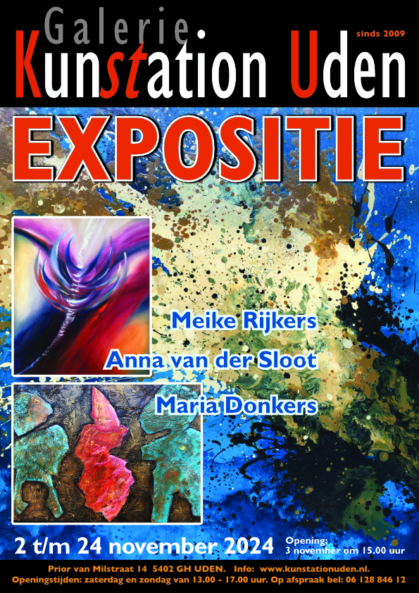2024 11 Expositie Nov Kunstation Uden poster