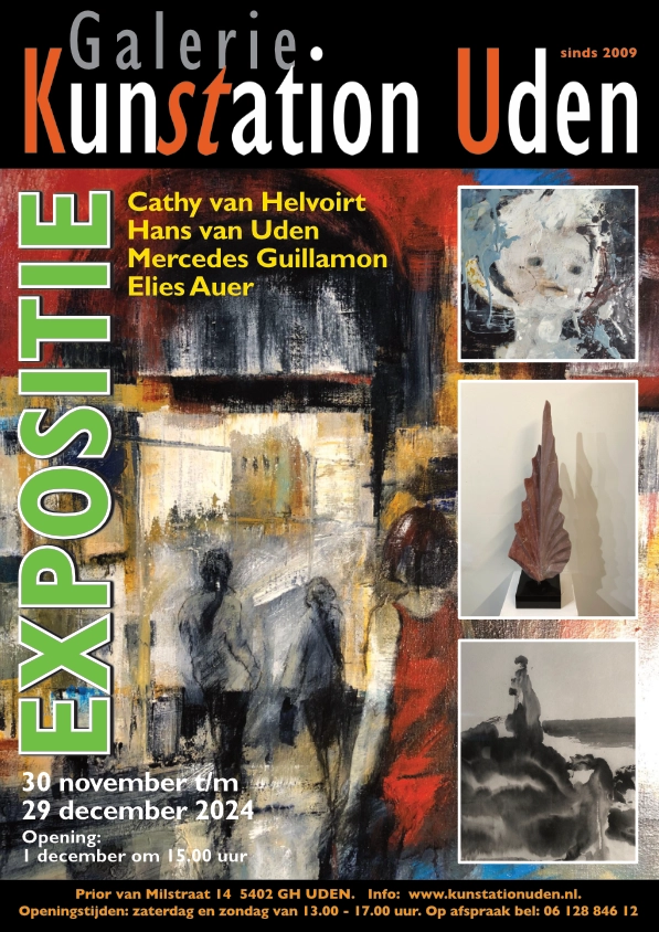 2024 12 Expositie Dec Kunstation Uden foto poster