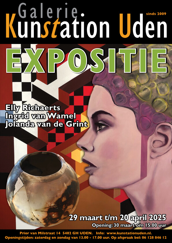 2025 04 Expositie April Kunstation Uden poster