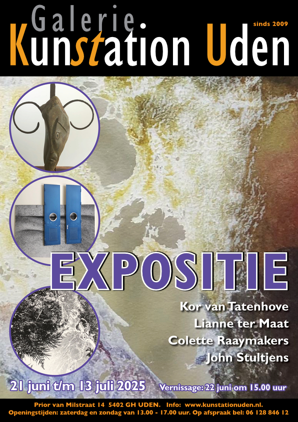 2025 07 Expositie Juli Kunstation Uden poster