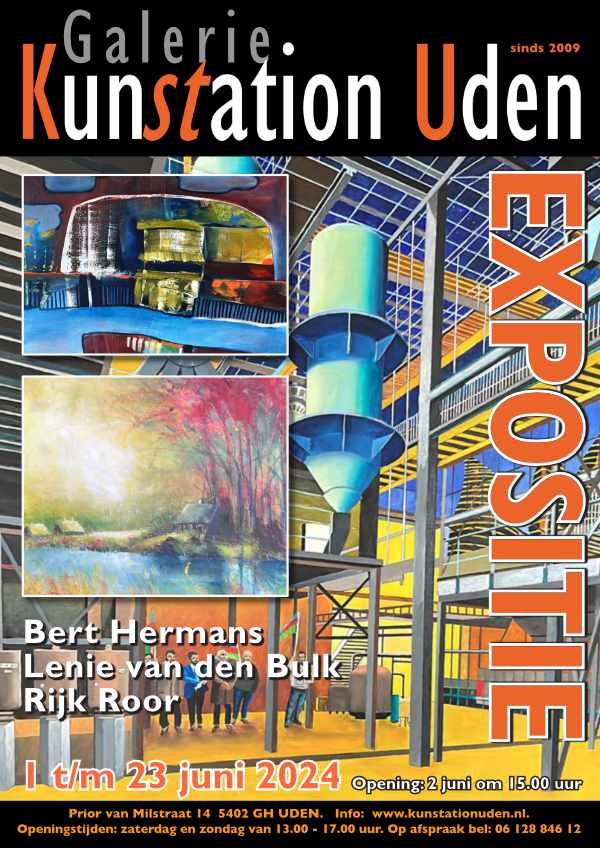 2024 06 Expositie Juni Kunstation Uden poster